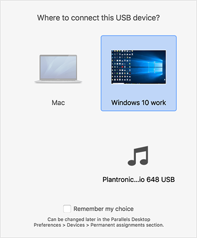 Parallels Desktop Help - Connect External Devices